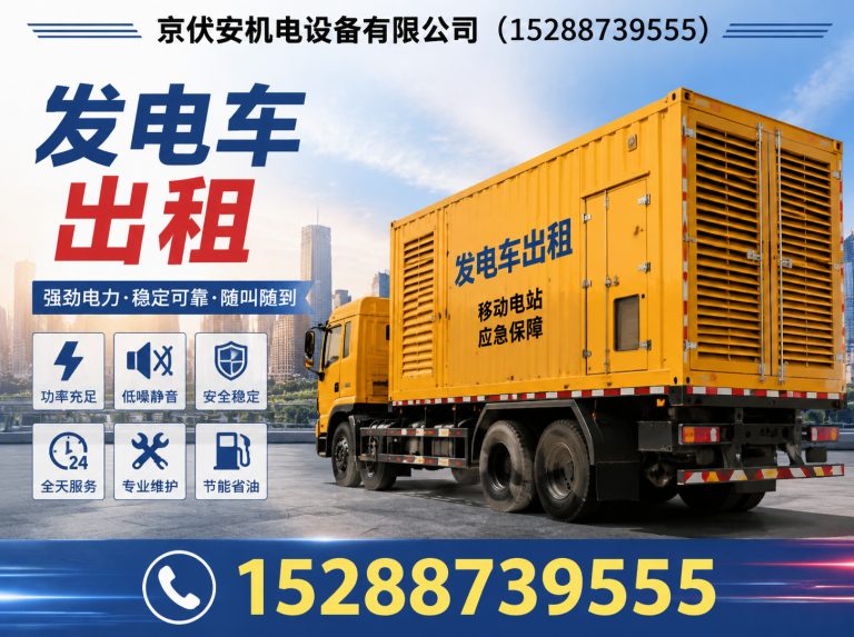 常州应急发电机出租展示图