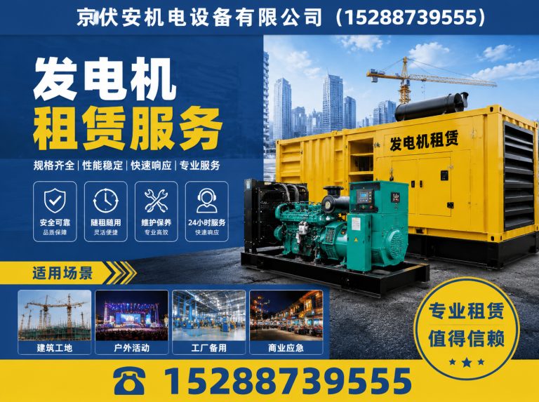常州柴油发电机组出租展示图