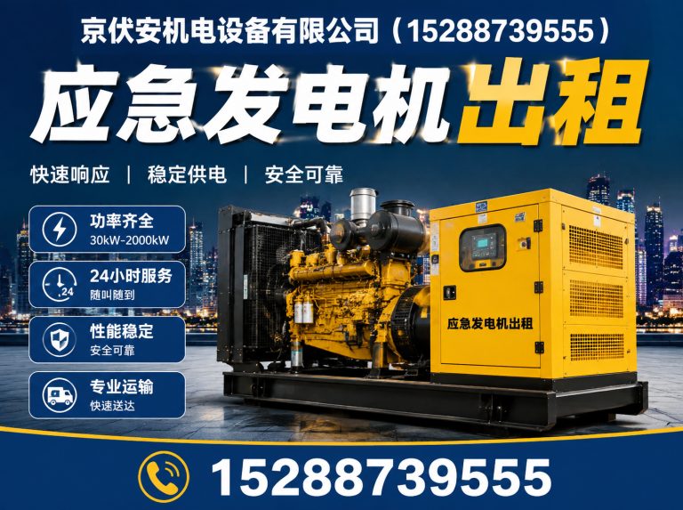 常州发电机租赁展示图